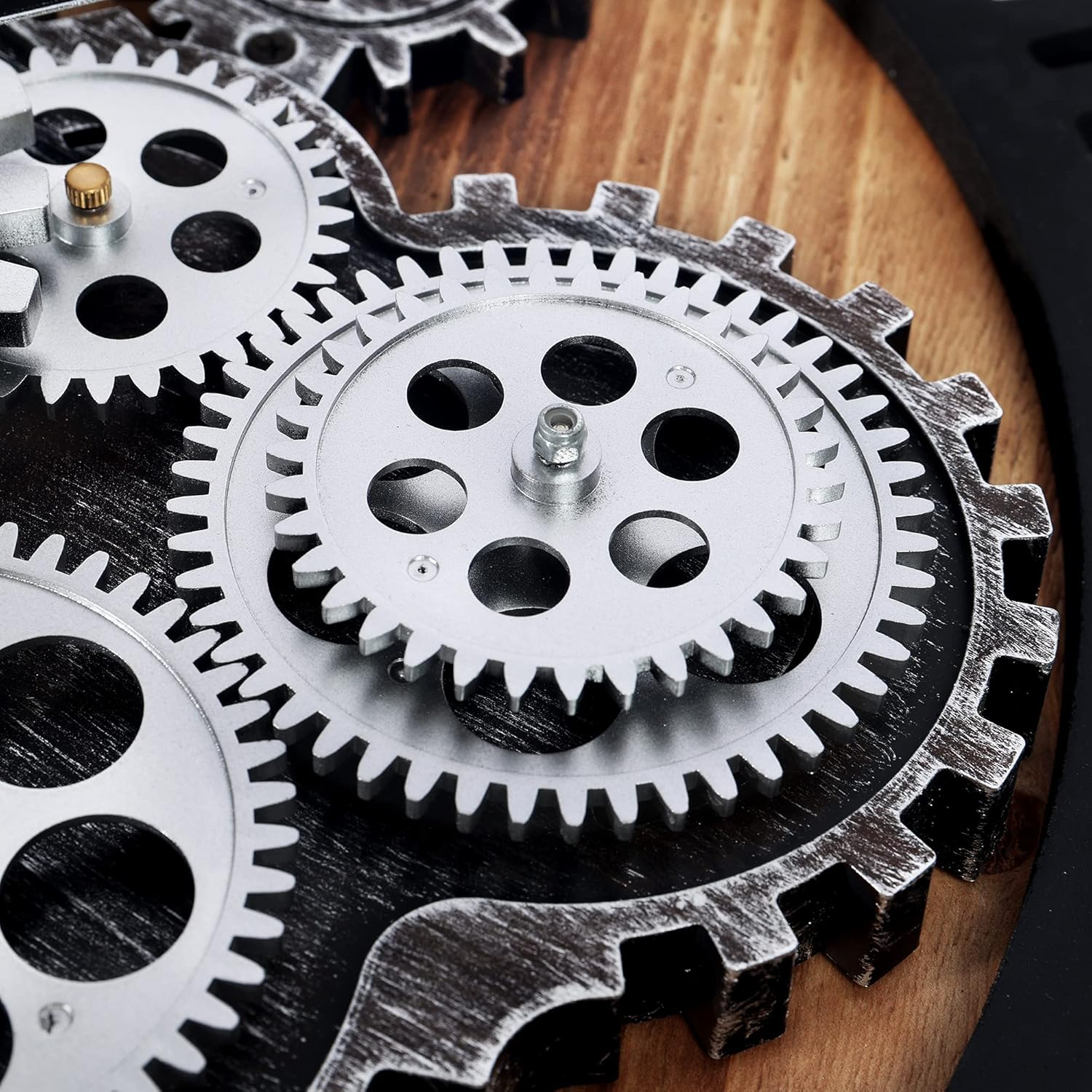 Nástěnné hodiny Steampunk – Černo-stříberné 58 cm | Vintage Industrial | Nika's Home