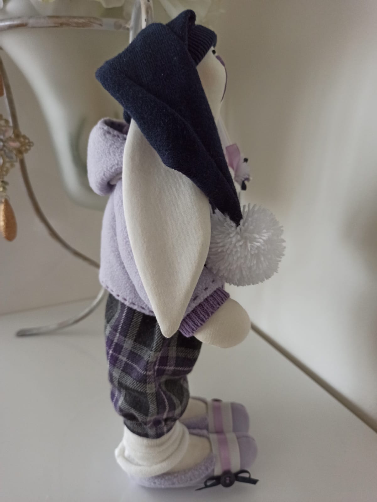 Nikaska Rabbit Purple – Sada | Fialová Dekorativní Panenka 35 cm | Nika's Home