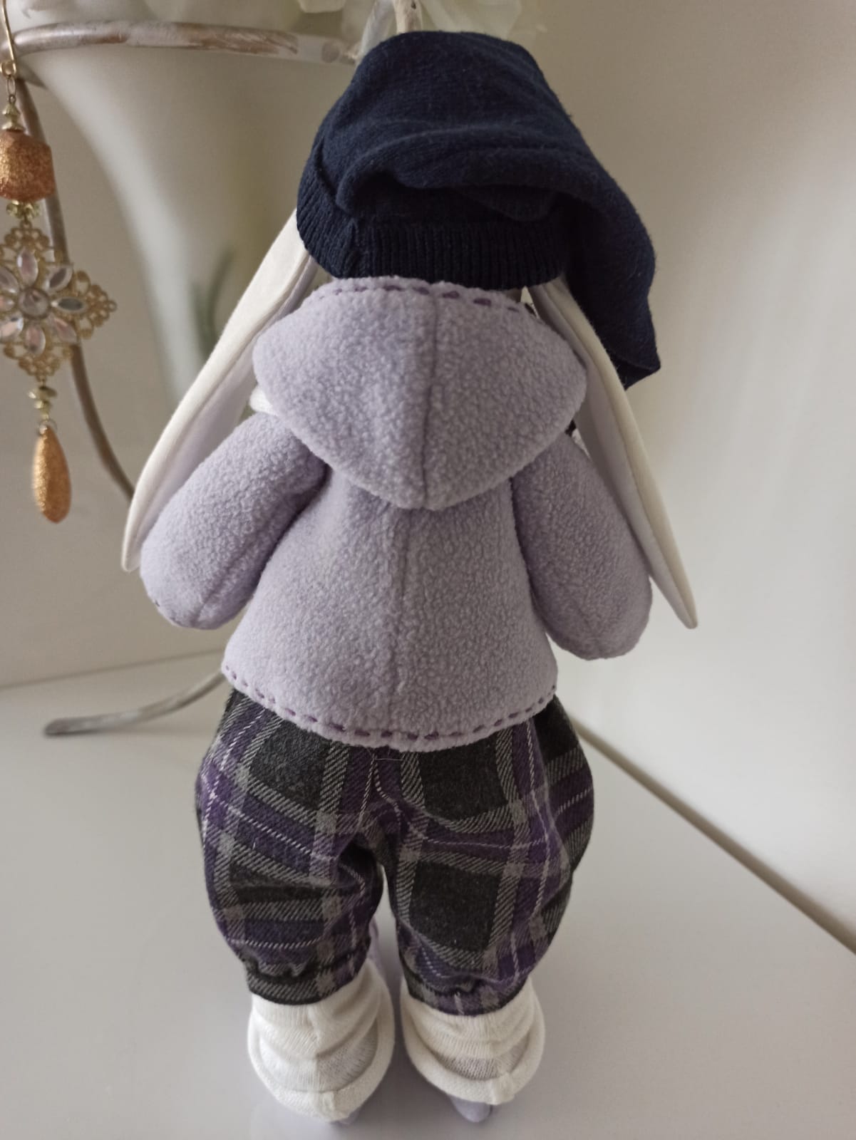 Nikaska Rabbit Purple – Sada | Fialová Dekorativní Panenka 35 cm | Nika's Home