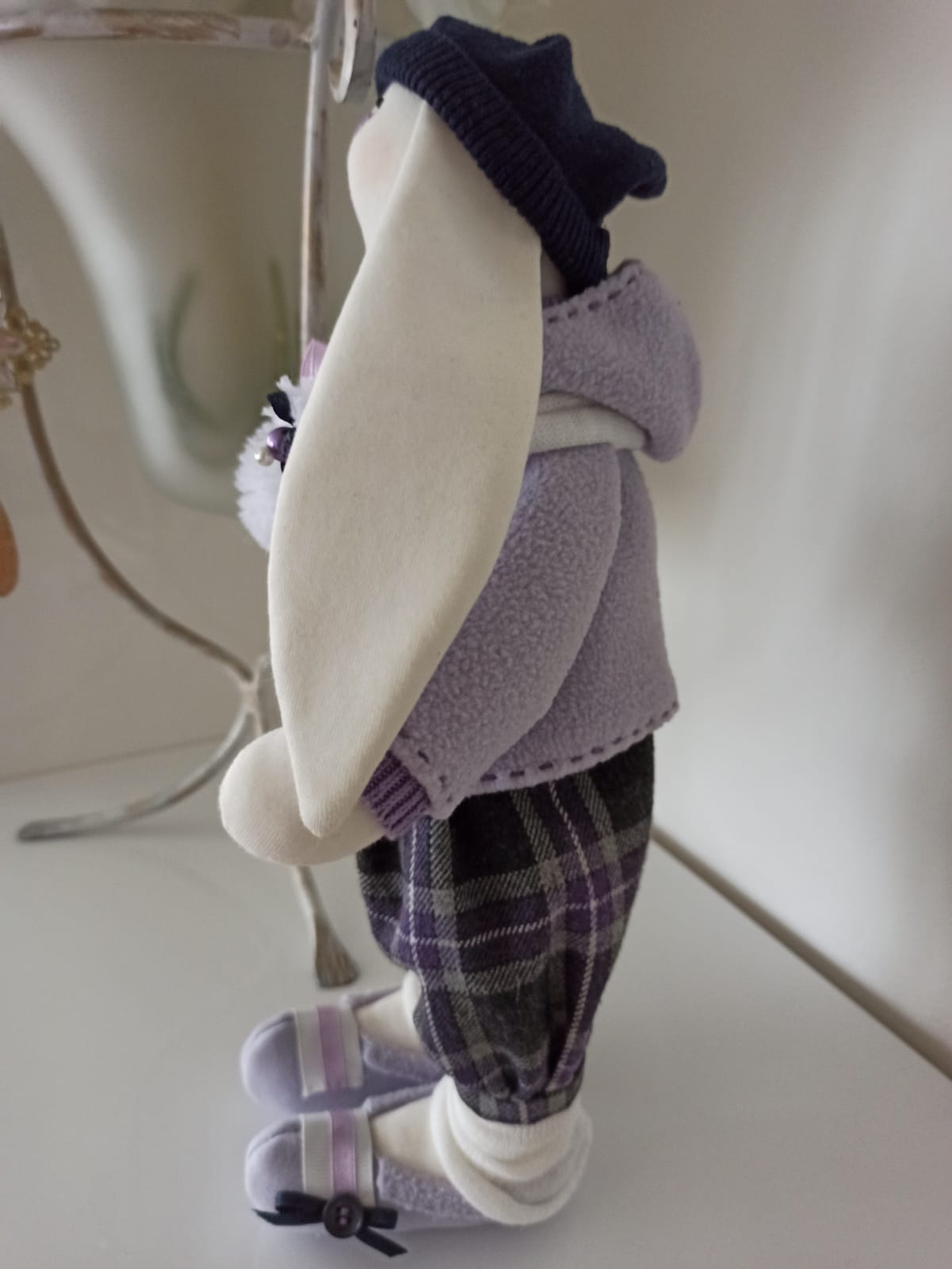 Nikaska Rabbit Purple – Sada | Fialová Dekorativní Panenka 35 cm | Nika's Home